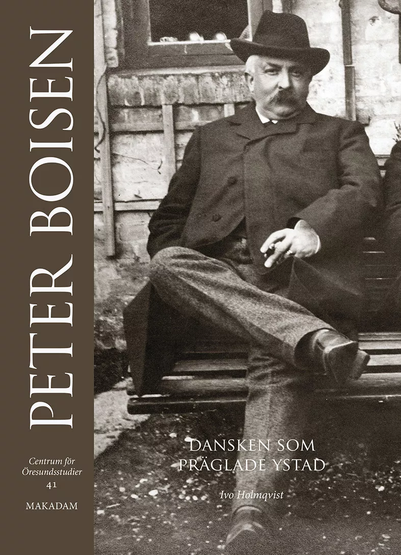 Bokens framsida med foto på Peter Boisen